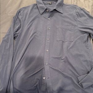 James Perse Casual Blue Button Down Shirt.Never worn